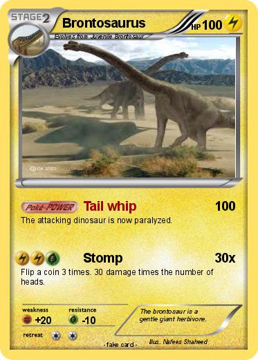 Pokemon Brontosaurus