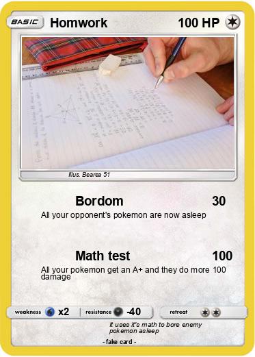 Pokemon Homwork