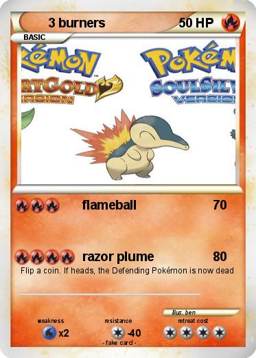 Pokemon 3 burners