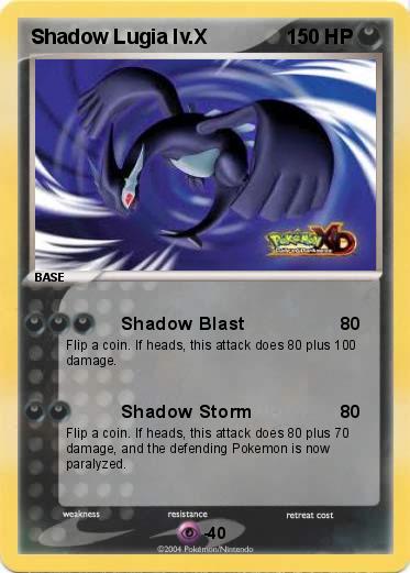Pokemon Shadow Lugia lv.X