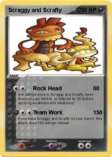 Pokemon Scraggy and Scrafty