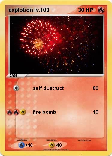 Pokemon explotion lv.100