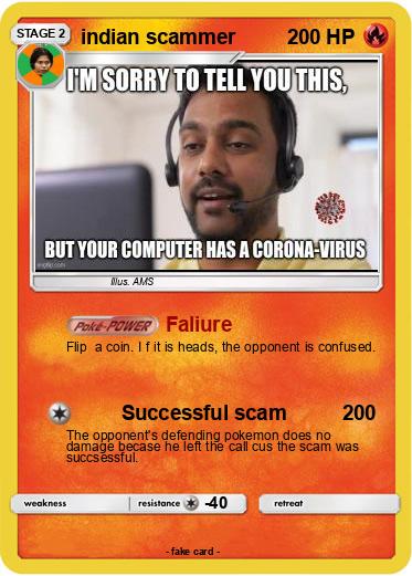 Pokemon indian scammer