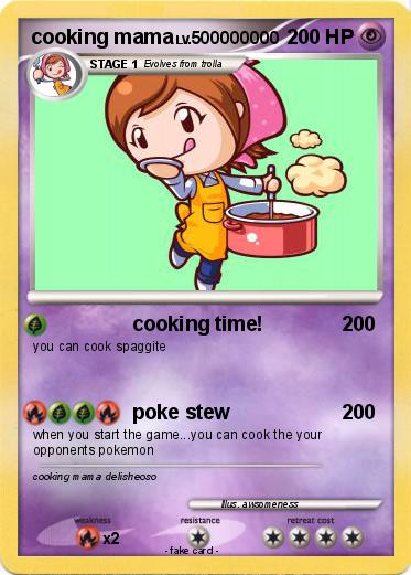 Pokemon cooking mama