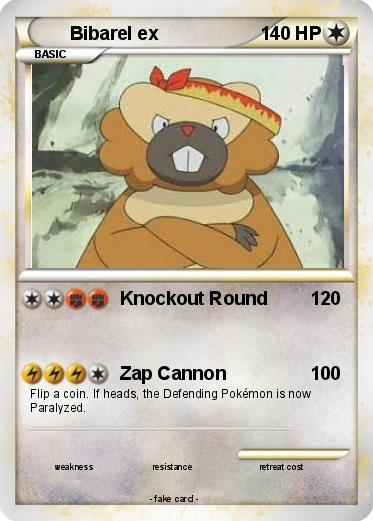 Pokemon Bibarel ex