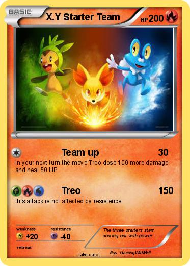 Pokemon X.Y Starter Team