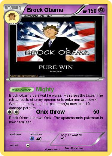 Pokemon Brock Obama
