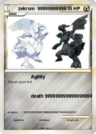 Pokemon zekrom  99999999999