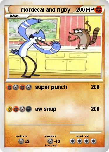 Pokemon mordecai and rigby