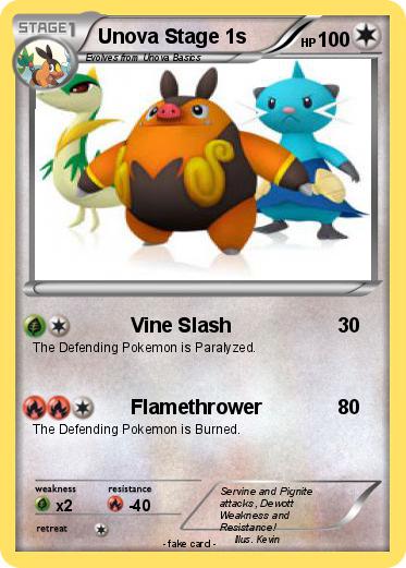 Pokemon Unova Stage 1s