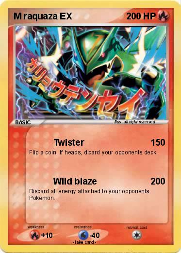 Pokemon M raquaza EX