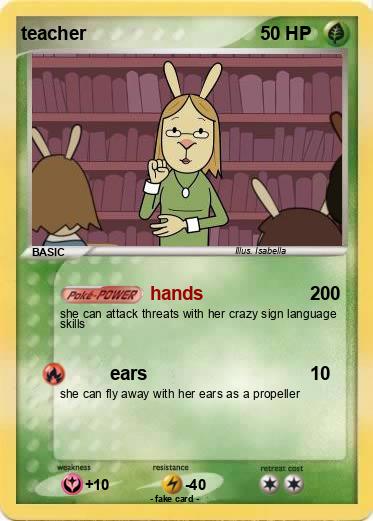 Pokemon teacher