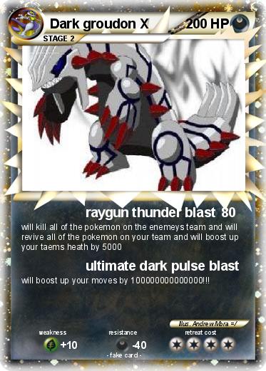Pokemon Dark groudon X