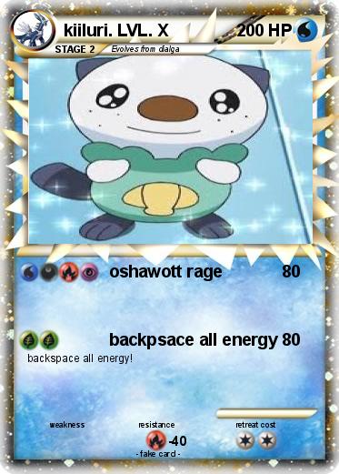 Pokemon kiiluri. LVL. X