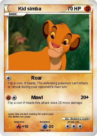 Pokemon Kid simba