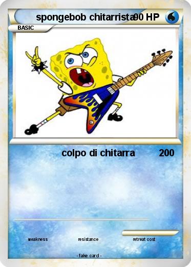 Pokemon spongebob chitarrista