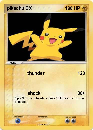 Pokemon pikachu EX