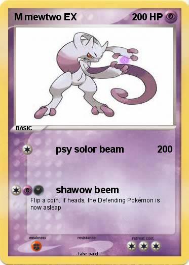 Pokemon M mewtwo EX