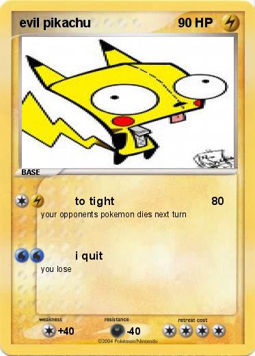 Pokemon evil pikachu