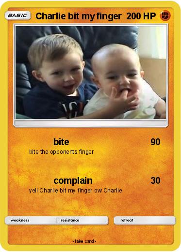 Pokemon Charlie bit my finger