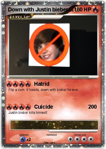Pokemon Down with Justin bieber