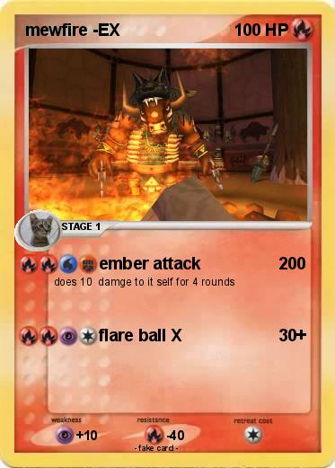 Pokemon mewfire -EX