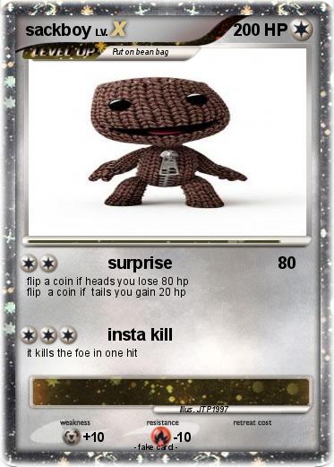 Pokemon sackboy