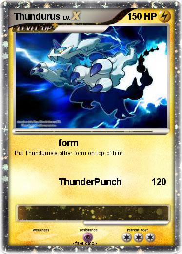 Pokemon Thundurus Pokemon Thundurus