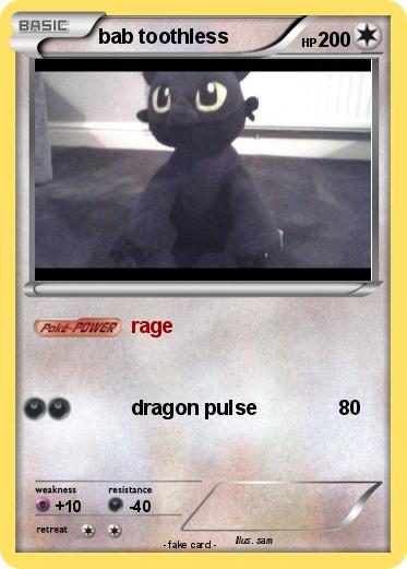 Pokemon bab toothless