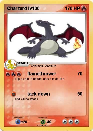 Pokemon Charzard lv100