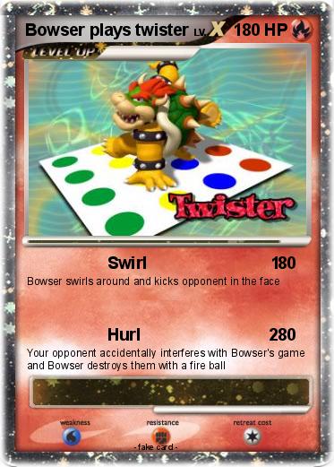 Pokemon Bowser plays twister