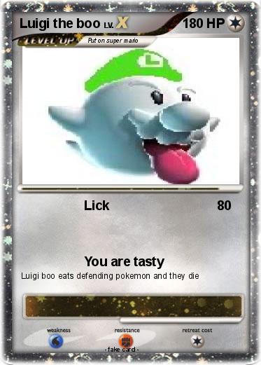 Pokemon Luigi the boo