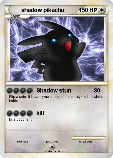 Pokemon shadow pikachu
