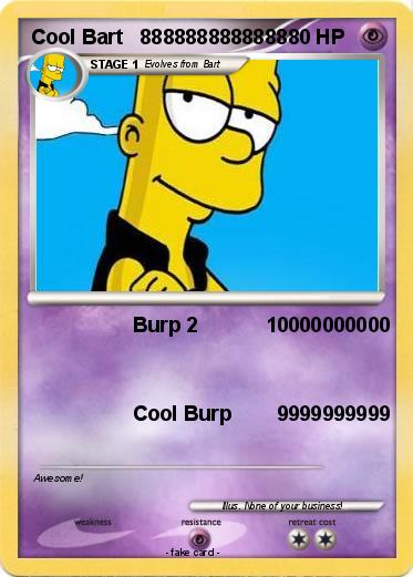 Pokemon Cool Bart   8888888888888