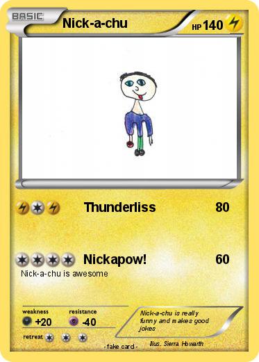 Pokemon Nick-a-chu