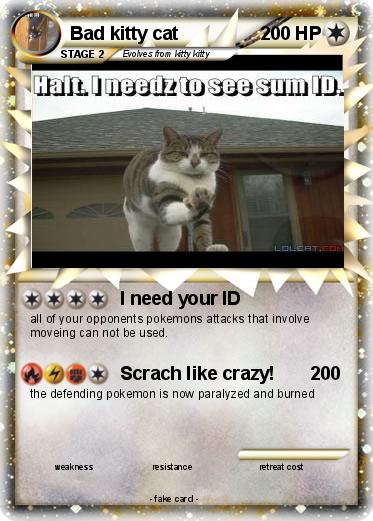 Pokemon Bad kitty cat