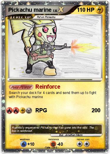 Pokemon Pickachu marine