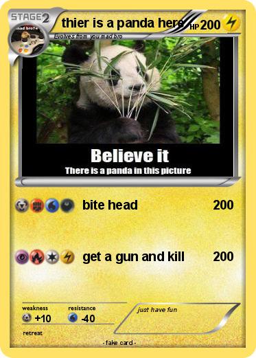 Pokemon thier is a panda here