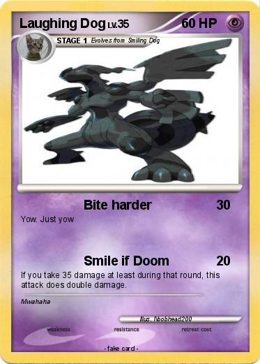 Pokemon Laughing Dog