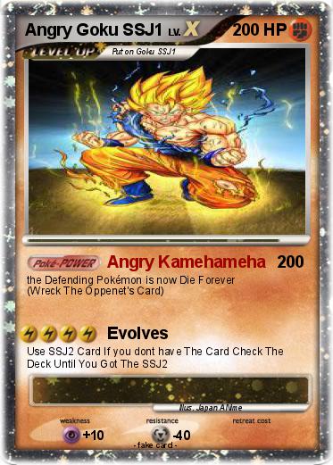 Pokemon Angry Goku SSJ1