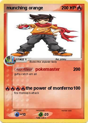 Pokemon munching orange