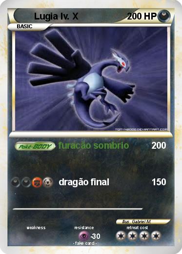 Pokemon Lugia lv. X