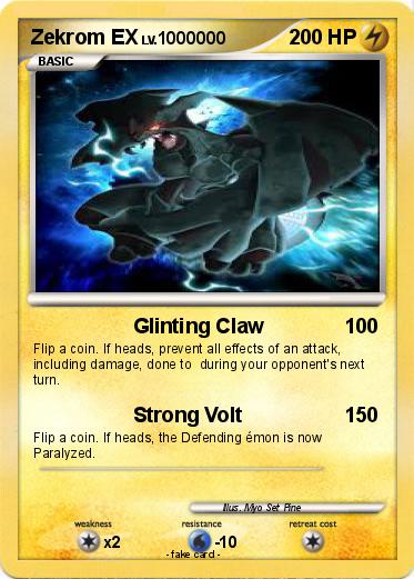 Pokemon Zekrom EX