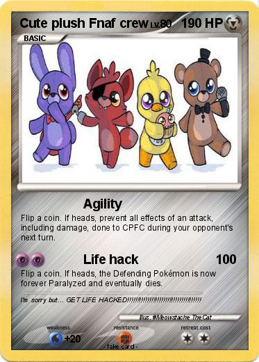 Pokemon Cute plush Fnaf crew