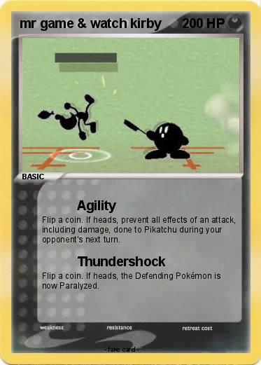 Pokemon mr game & watch kirby
