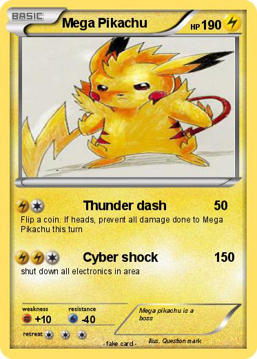 Pokemon Mega Pikachu