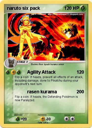 Pokemon naruto six pack