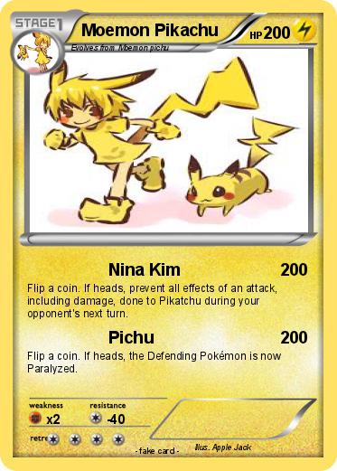 Pokemon Moemon Pikachu