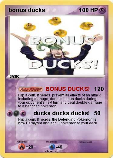 Pokemon bonus ducks