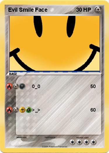 Pokemon Evil Smile Face